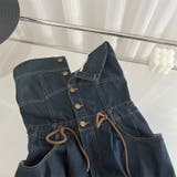 【SHOPLIST限定】カジュアルレトロオールインワンデニムワイドパンツ | 17kg | 詳細画像3