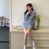 【SHOPLIST限定】女性らしいストライプウェストベルト付きワンピース | 17kg | 詳細画像9 