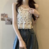 【SHOPLIST限定】優しい雰囲気のあるヴァンテージ透かし編みブラウス | 17kg | 詳細画像15 