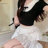 【SHOPLIST限定】女性らしいプレッピードールカラーリボンニットTシャツ | 17kg | 詳細画像10 