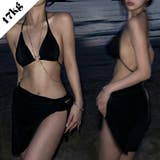 【赤字覚悟!処分セール】大人っぽいチェーンセクシーなビキニ盛れる水着 | 17kg | 詳細画像1