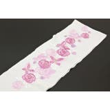 洗える刺繍半衿 半襟 白×紫 バラ 蝶々 鬼縮緬 日本製 | SOUBIEN | 詳細画像3 