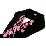 半襟 黒 ピンク ラインストーン 梅 刺繍 半衿 振袖 | SOUBIEN | 詳細画像1