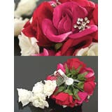 髪飾り 成人式 赤 花 フラワー ビジュー 振袖向け ヘアアクセサリー | SOUBIEN | 詳細画像4 