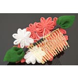 つまみ細工 コーム 成人式 振袖 ピンク 花 髪留め ヘアアクセサリー | SOUBIEN | 詳細画像5