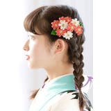 つまみ細工 コーム 成人式 振袖 ピンク 花 髪留め ヘアアクセサリー | SOUBIEN | 詳細画像2