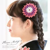 つまみ細工 髪飾り ピンク | SOUBIEN | 詳細画像1