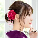 髪飾り 薔薇色 ディープピンク | SOUBIEN | 詳細画像1 