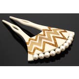 バチ型簪 白乳色 オフホワイト | SOUBIEN | 詳細画像4 