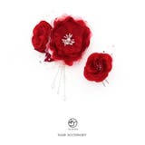 髪飾り2点セット 赤 レッド | SOUBIEN | 詳細画像3 