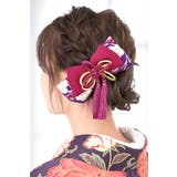 髪飾り リボン 赤紫 | SOUBIEN | 詳細画像2 