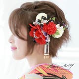 髪飾り 2点セット 赤 | SOUBIEN | 詳細画像1 