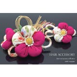 髪飾り 2点セット ピンクマゼンタ | SOUBIEN | 詳細画像3