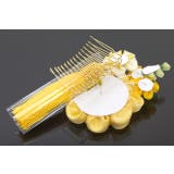 髪飾り 黄色 つまみ細工 | SOUBIEN | 詳細画像5 