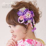 髪飾り 紫 つまみ細工 | SOUBIEN | 詳細画像1 