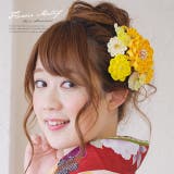 髪飾り 黄色 つまみ細工 | SOUBIEN | 詳細画像1 
