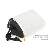 信玄袋 着物用 浴衣用 白縞 本場 小千谷縮 巾着 手提げ 甚平 メンズ | SOUBIEN | 詳細画像1 