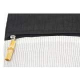 信玄袋 着物用 浴衣用 白縞 本場 小千谷縮 巾着 手提げ 甚平 メンズ | SOUBIEN | 詳細画像2 