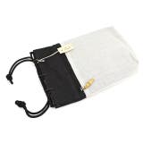 信玄袋 着物用 浴衣用 白縞 本場 小千谷縮 巾着 手提げ 甚平 メンズ | SOUBIEN | 詳細画像3 