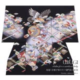 初着 黒 鷹 龍 笠松文 襷文 正絹 産着 男の子 男児 祝着 お宮参り  | BiSOU | 詳細画像1 