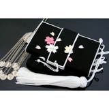 はこせこ 筥迫 振袖 婚礼用 黒 白 鳳凰 桜 絹100％ | SOUBIEN | 詳細画像2 