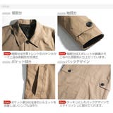 スプリングコート ステンカラーコート メンズ | SPADE | 詳細画像12
