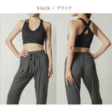 ブラック | スリーストラップブラ トップス スポーツウェア | Spero