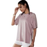 ライトピンク | ショルダーメッシュTシャツ レディース 半袖 | Spero