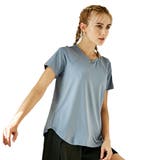 スカイブルー | バックホールTシャツ レディース スポーツウェア | Spero
