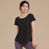 ブラック | スプリットカットソー ショート レディース | Spero