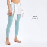 ホワイト | レギンス用巻きスカート ヨガウェア ヨガ | Spero