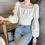 ベージュ | バックリボン2way長袖ブラウス | SPIGA