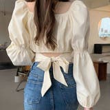 バックリボン2way長袖ブラウス | SPIGA | 詳細画像3