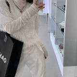 シロ | Vネックフリンジトップス | SPIGA