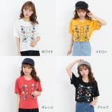 レトロ花刺繍 Tシャツ | SpRay | 詳細画像2 