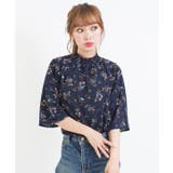 花柄シャーリング七分ハイネック | SpRay | 詳細画像6