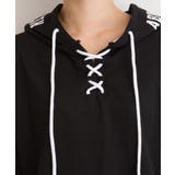 袖ロゴクロップド半袖パーカー | SpRay | 詳細画像8 