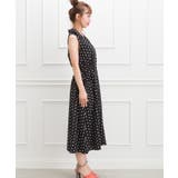 ドットオープンカラーノースリーブワンピース | SpRay | 詳細画像5