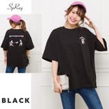 ブラック | ファイティングプリント Tシャツ | SpRay