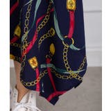 スカーフ柄イレギュラーヘムスカート | SpRay | 詳細画像12 