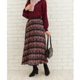 ピープル柄プリーツスカート | SpRay | 詳細画像6 