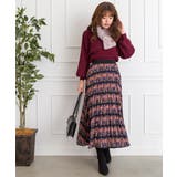 ピープル柄プリーツスカート | SpRay | 詳細画像2 