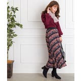 ピープル柄プリーツスカート | SpRay | 詳細画像4 