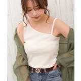 アイボリー | アシメキャミタンクトップ | SpRay