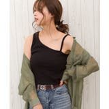 ブラック | アシメキャミタンクトップ | SpRay