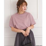 ピンク | ポケ付クルーネックTシャツ | SpRay