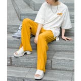 【セルフカットOK!】楊柳ストレートサイドスリットパンツ | SpRay | 詳細画像27