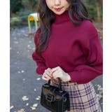 ボリュ ム袖ボトルネックニットトップス バルーンスリーブ | SpRay | 詳細画像21 