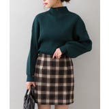 グリーン | ボリュ ム袖ボトルネックニットトップス バルーンスリーブ | SpRay