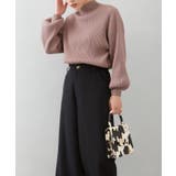 ボリュ ム袖ボトルネックニットトップス バルーンスリーブ | SpRay | 詳細画像9 